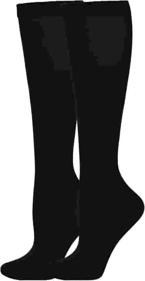 Meias de compressão para mulheres e homens, meias divertidas e coloridas, meias de atletismo até o joelho com o melhor suporte, graduadas, para viagem