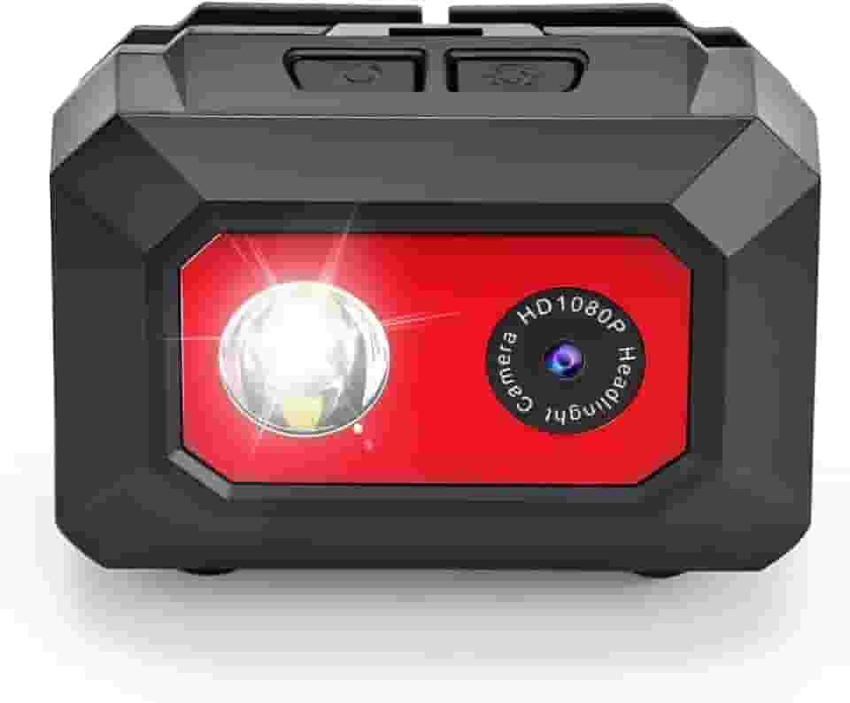 Camera de Ação, Câmera Filmadora Esportiva Hd 1080p Com Suporte Cabeça, Mini Câmera Esportiva, Filmadora de Ação Montada com Ângulo de 120°, Câmera Esportiva Montada Cabeça