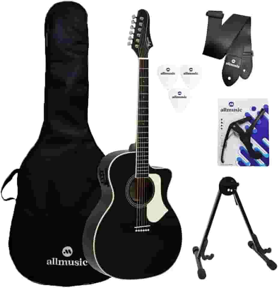 Kit Violão Tagima Rio Negro Preto Capa/Suporte/Acessórios