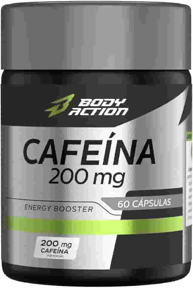 Cafeina 200mg - 60 Cápsulas - Body Action