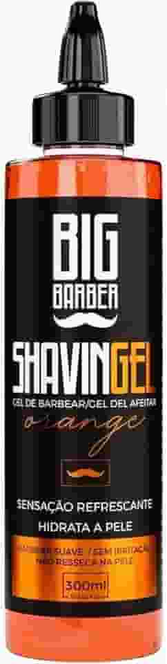 Shaving Gel Barbear Bisnaga Big Barber Orange 300ml Profissional