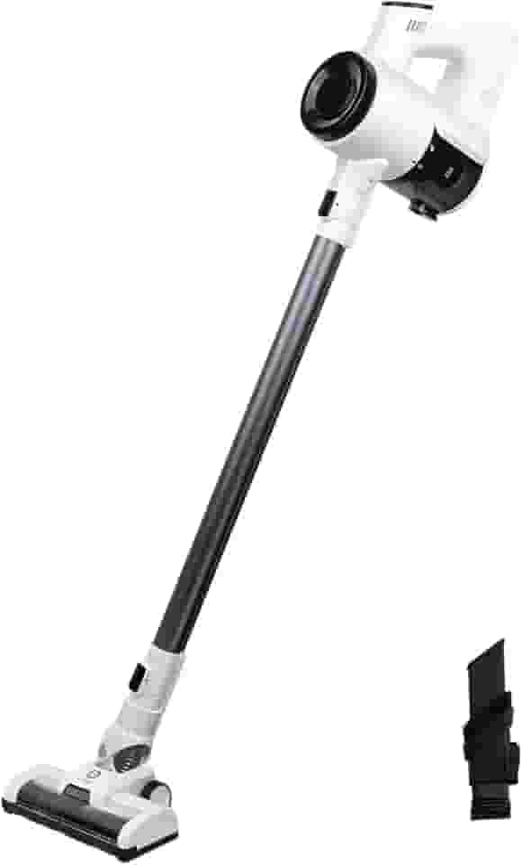 Aspirador de Pó Vertical Sem Fio 120W - 2 Velocidades (6Kpa/9.5Kpa), Bateria 2000mAh com Autonomia até 32min, Copo 0.75L, Escova LED para Pelos de Animais, Leve e Portátil