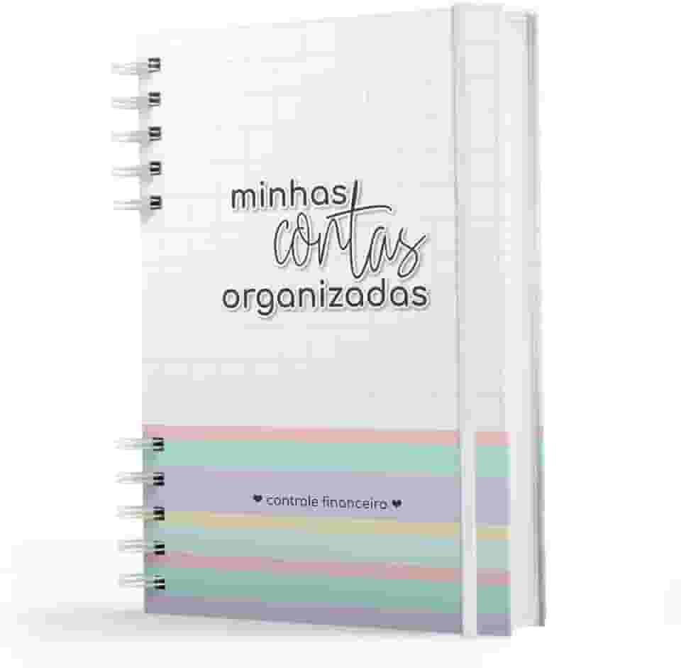 Caderno De Controle Financeiro - Capa Dura - Minhas Contas Organizadas