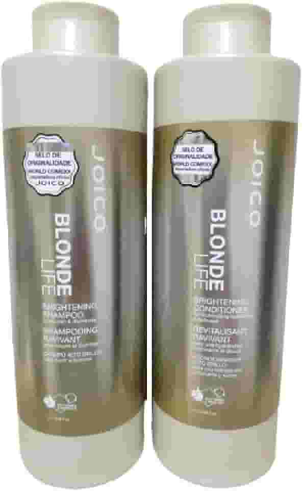 Kit Joico Blonde Life Iluminador Para Cabelos Loiros Shampoo 1000ml + Condicionador 1000ml