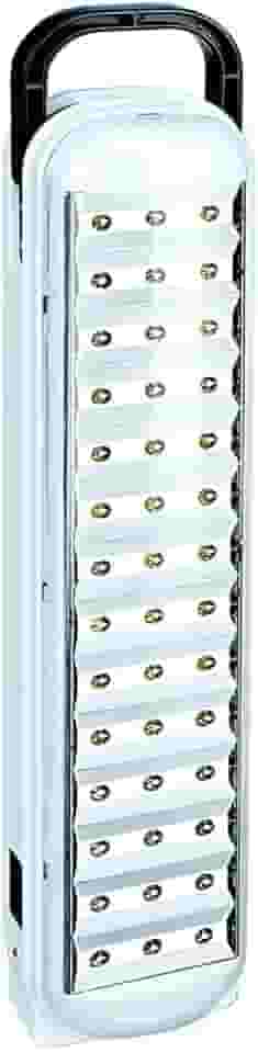 Luminária de Emergência LED Recarregável, 42 LEDs, Branco Frio 5000K, Bivolt, 31x8cm, Bateria 2400mAh, 10h Autonomia, 2 Modos de Iluminação, com Alça