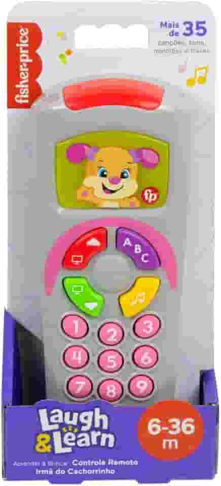Fisher-Price Aprender e Brincar Brinquedo para Bebês Controle Remoto Irmã do Cachorrinho para crianças a partir de 6 meses