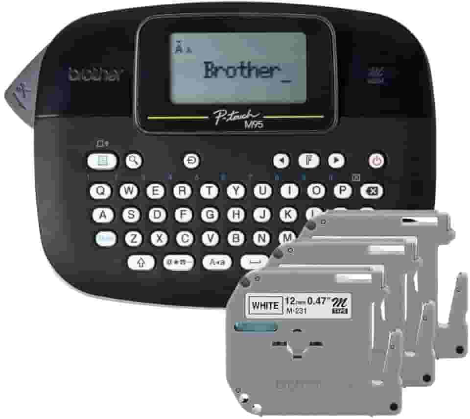 ROTULADOR ELETRONICO PRETO PTM95 COM 3 FITAS