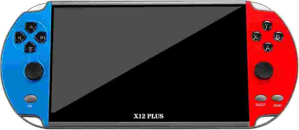 X12 Plus Console de videogame de 7 polegadas integrado para 1000 jogos Joystick duplo portátil de 16 GB Controlador de jogo Spupport Saída AV Cartão TF Música E-book