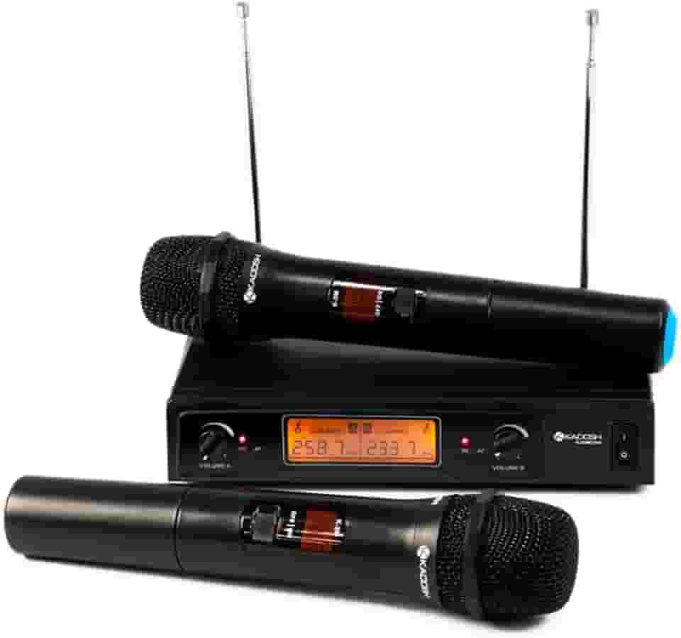 Microfone Sem Fio Duplo Kadosh KDSW-302M