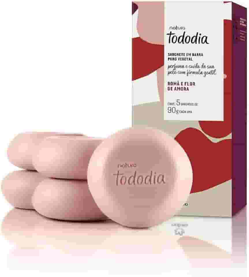 Sabonete em Barra Puro Vegetal Tododia Romã e Flor de Amora