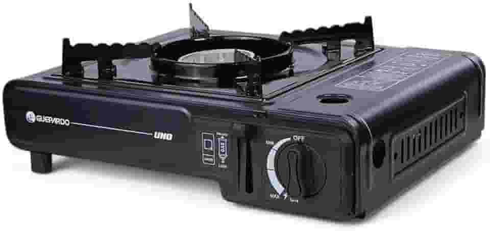 Guepardo, Fogareiro Horizontal Aço Esmaltado Regulador de Chama Acendimento Automático Portátil, UNO