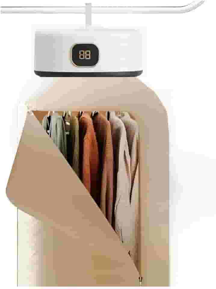 Secadora de Roupas Portátil Mini, Secador Suspenso Elétrico para Parede com Cortina(220v)