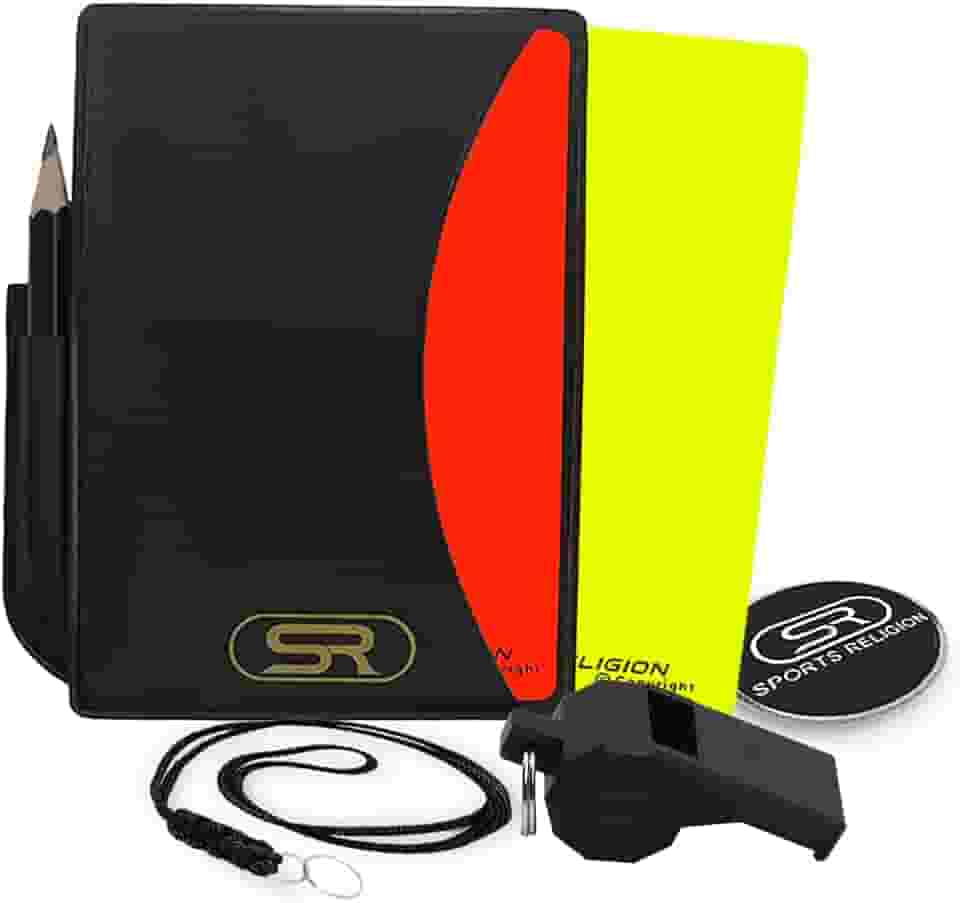 Kit Cartão De Árbitro C/Lápis + Apito C/Cordão + Moeda