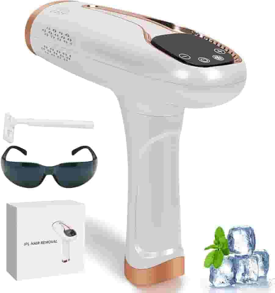 9 Velocidades Ajustáveis, Ice Spot Epilator com Modo HR/SC/RA com Função de Ponto de Congelamento, Depilação Removedor de Pelos Indolor nas Axilas, Costas, Pernas, Braços, Rosto, Linha de Biquíni