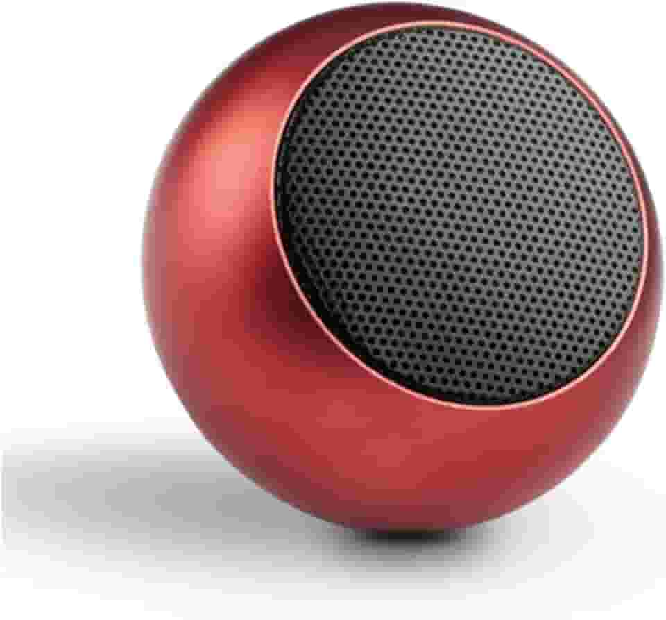 Caixa de Som Bolinha Bluetooth Super Potente Mini, sem fio, Tws Mini Speaker Amplificada (VERMELHO) - TYDA