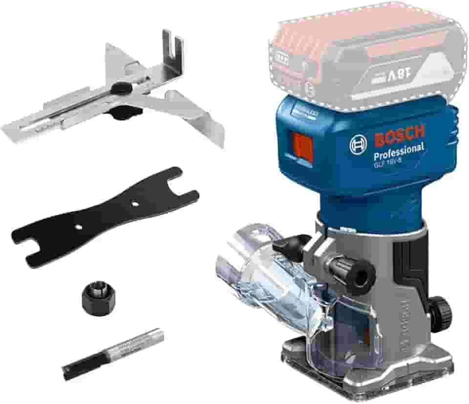 Bosch Tupia de palma a bateria GLF 18V-8, 1 fresa +2 pinças