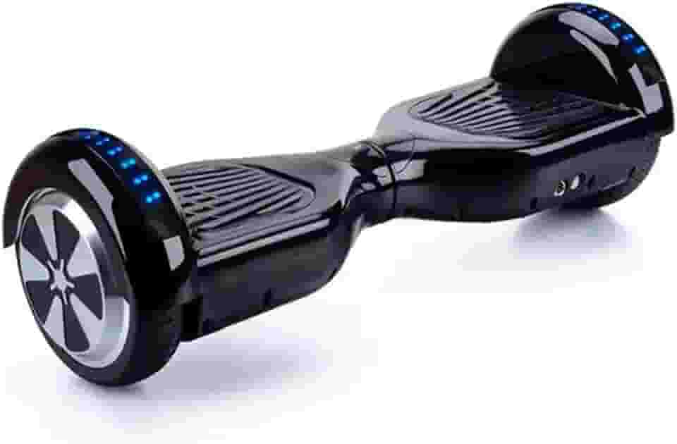 Hoverboard Skate Elétrico 6.5" com Led e Bluetooth Original Brinovar (Preto)