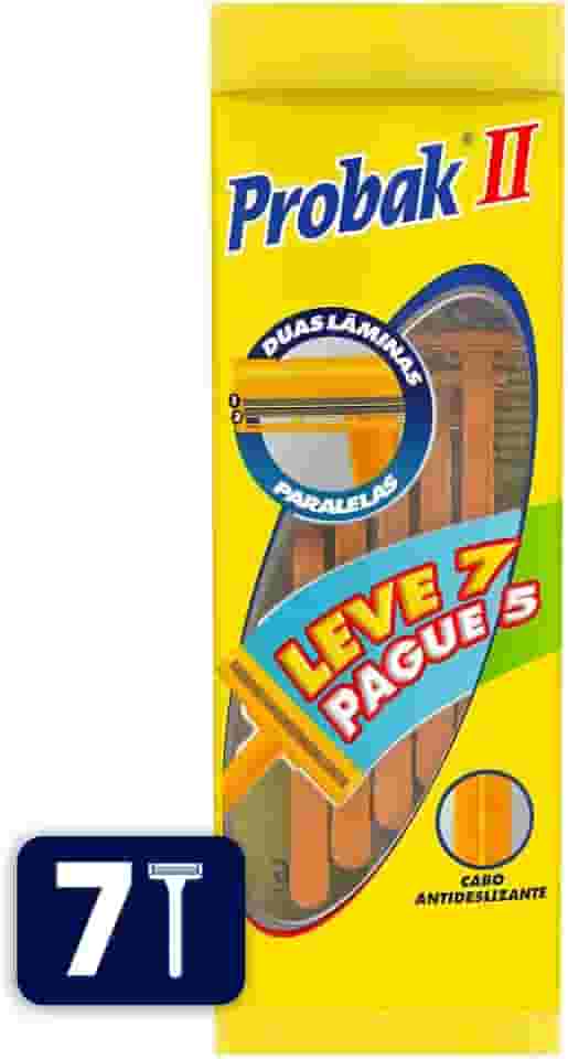 Aparelho de Barbear Descartável Gillette Probak II - 7 Unidades