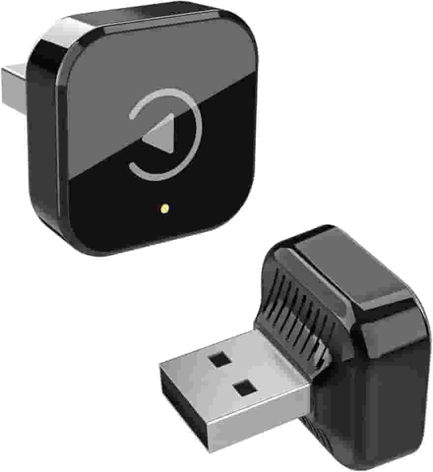 Adaptador Wireless CarPlay Android Auto 2 em 1, Conversor de Cabo para Sem Fio, para compatibilidade com Carplay USB A/C, Plug & Play, Encaixe Angular Discreto, Sem Atrasos para Carros 2016-2024.