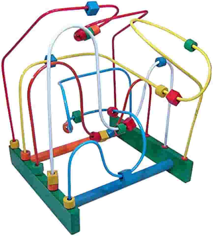 Aramado Montanha Russa Madeira - Grande - Multicolorido - Dicá
