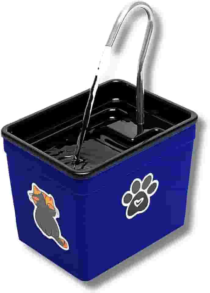 Bebedouro para Gatos 1,8L Automático – Fonte Silenciosa Bivolt, Estimula Hidratação, Evita Problemas Renais, Ideal para Pets (Azul-Royal, 1,8 Litros)
