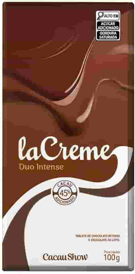 Armazém Seu Luiz, Tablete LaCreme Chocolate ao Leite e Intenso 100g Cacau Show
