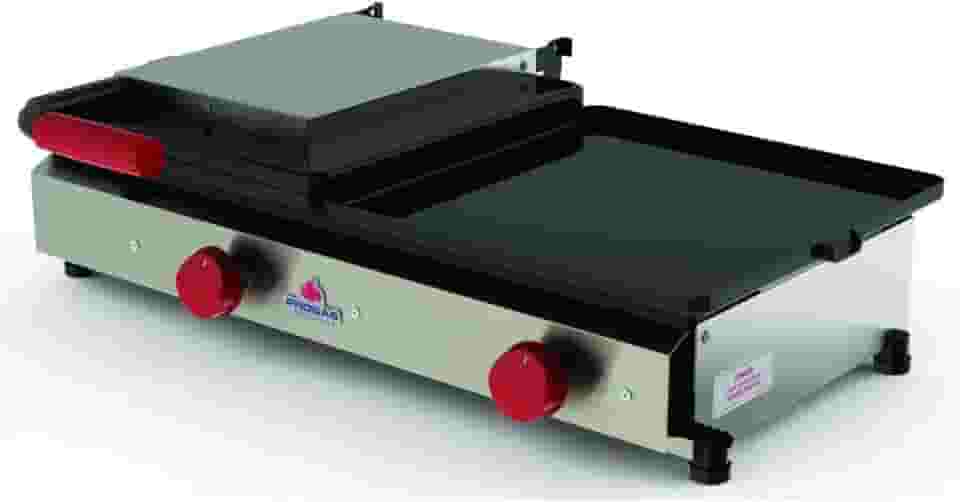 Sanduicheira Dupla Grill Inox Chapa Para Lanches Hamburguer Progas