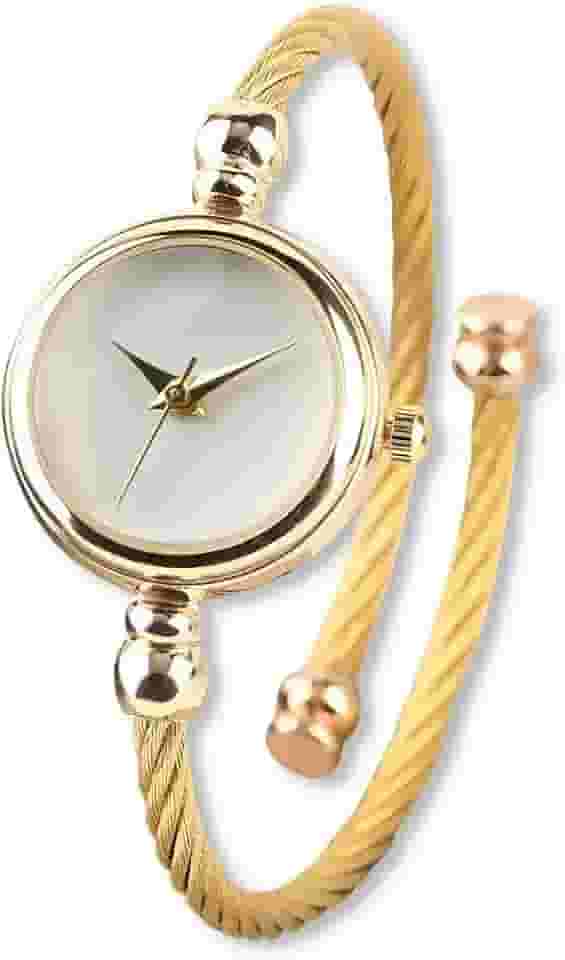 Relógio Feminino ¨Gracefulness¨ em Aço Inoxidável – Minimalista, Ultrafiníssimo, Quartzo – Pulseira Ajustável 20cm – Elegância e Versatilidade – Acompanha Caixa Premium