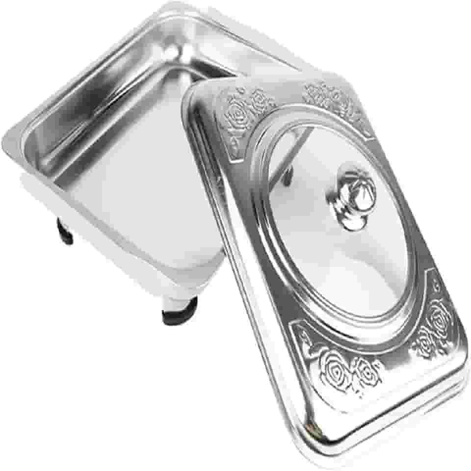 Travessa Servir Rechaud Leve Inox Tampa E Com Pé Buffet Mesa