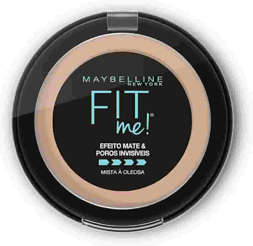 Maybelline NY Pó compacto Efeito Mate e Poros Invisíveis Fit Me Médio Claro Neutro N03