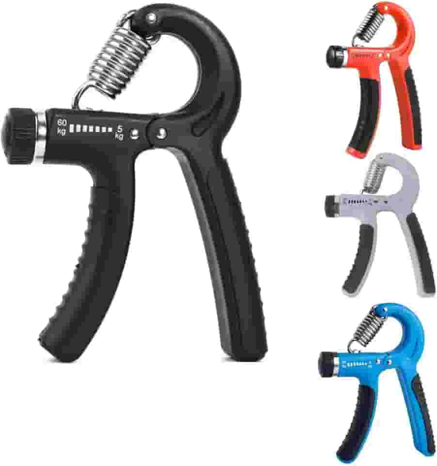 Hand Grip Com Mola até 60 kg Ajustável Fortalecimento Do Punho Antebraço E Mãos Força CORES SORTIDAS-ASSISTA O VIDEO-