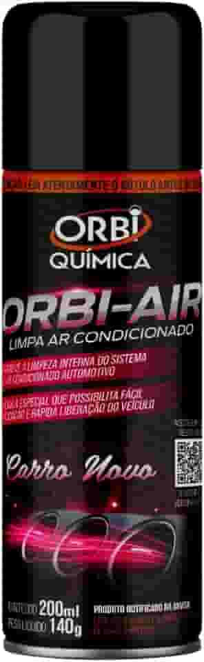 Spray Higienizador Orbi-Air Limpa Ar Condicionado Automotivo Fragrância Carro Novo - Orbi Química