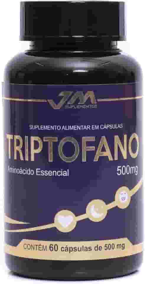 Triptofano 500mg, Suplemento Alimentar, 60 Cápsulas, Aminoácido Essencial