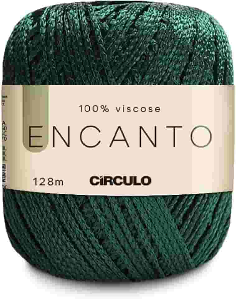 Linha Fio Encanto Para Croche/Trico 128m Circulo 100% Viscose - Musgo