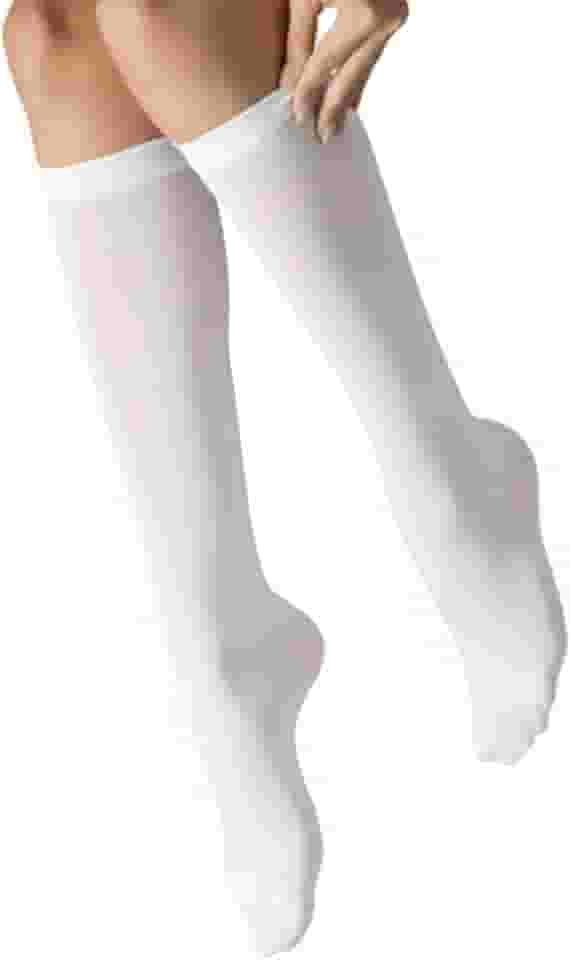 Meia Social Fio 15 Fina 3/4 Em Poliamida Translúcida Selene