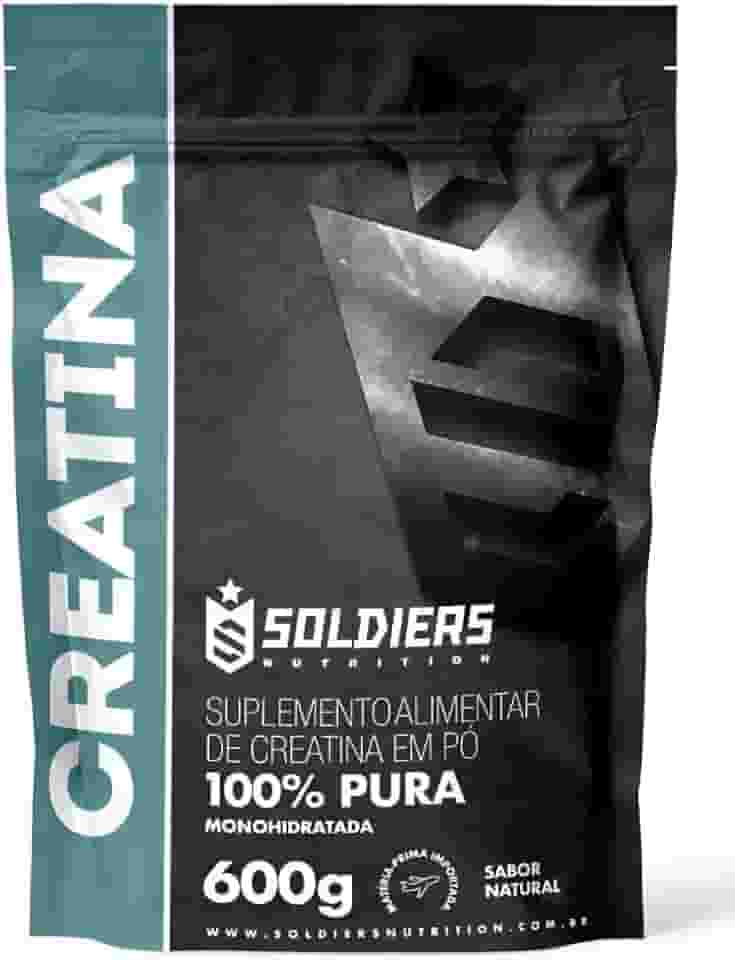 Creatina Monohidratada 600g - 100% Pura Importada - Soldiers Nutrition