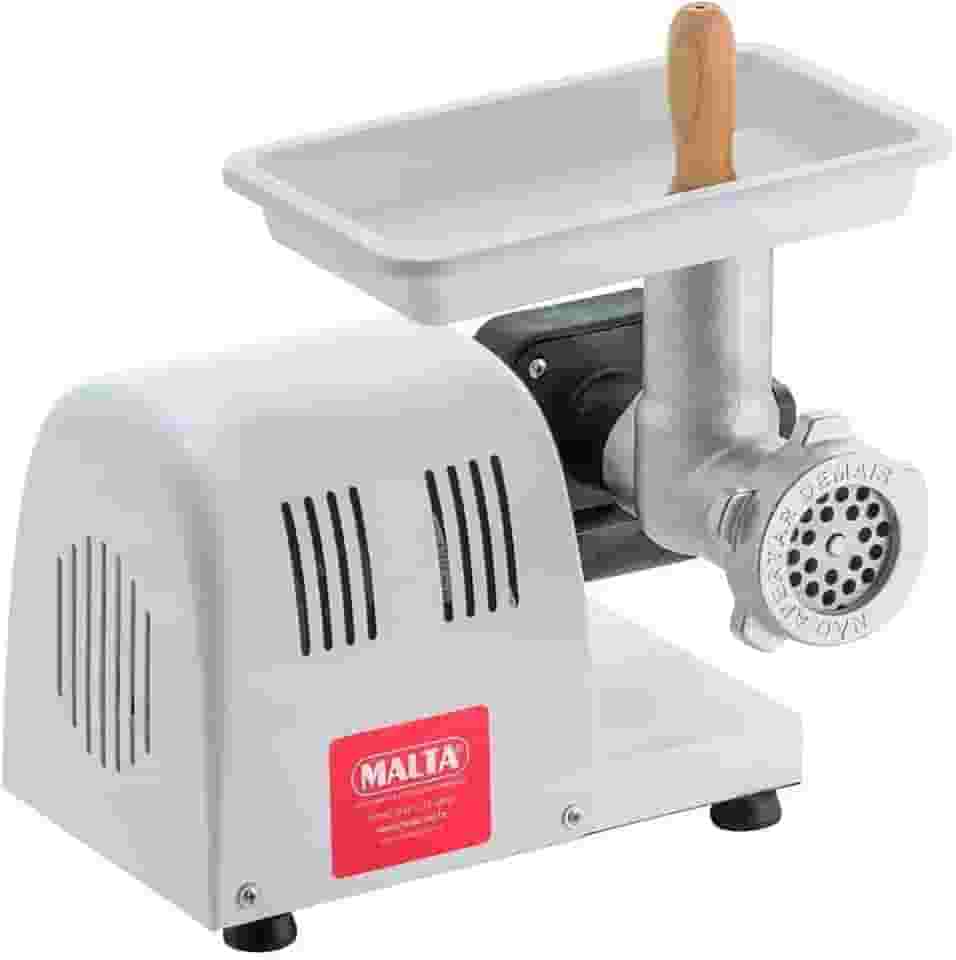 Moedor e Extrusor Elétrico Industrial Boca 5 Bivolt Malta Branco