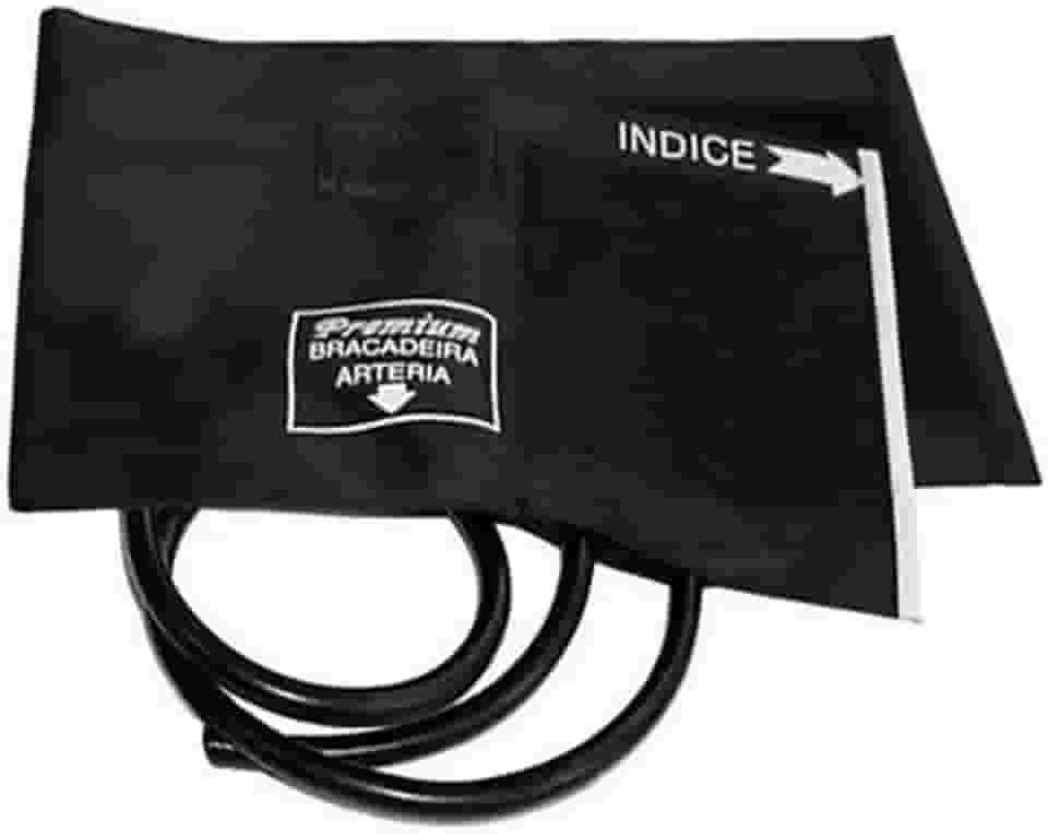 Braçadeira Para Esfigmomanômetro Com Manguito (PRETO)