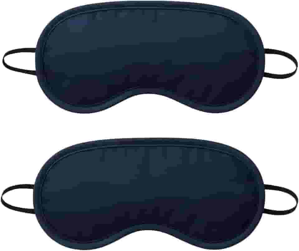 Kit 2 Máscara de Descanso em Poliéster para Dormir com Conforto e Bloqueio de Luz