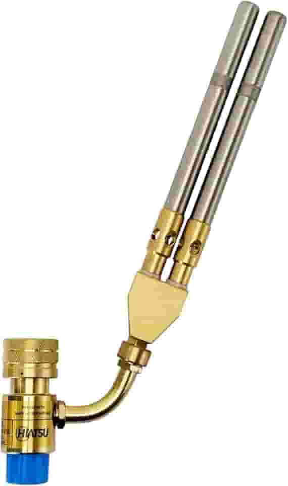 Maçarico Cano Duplo Portátil Hiatsu JH-1D2 com Regulagem de Chama Ideal para Solda, Brasagem, Aquecimento e Refrigeração Ferramenta Profissional HVAC-R Ar Condicionado Alta Temperatura Precisão