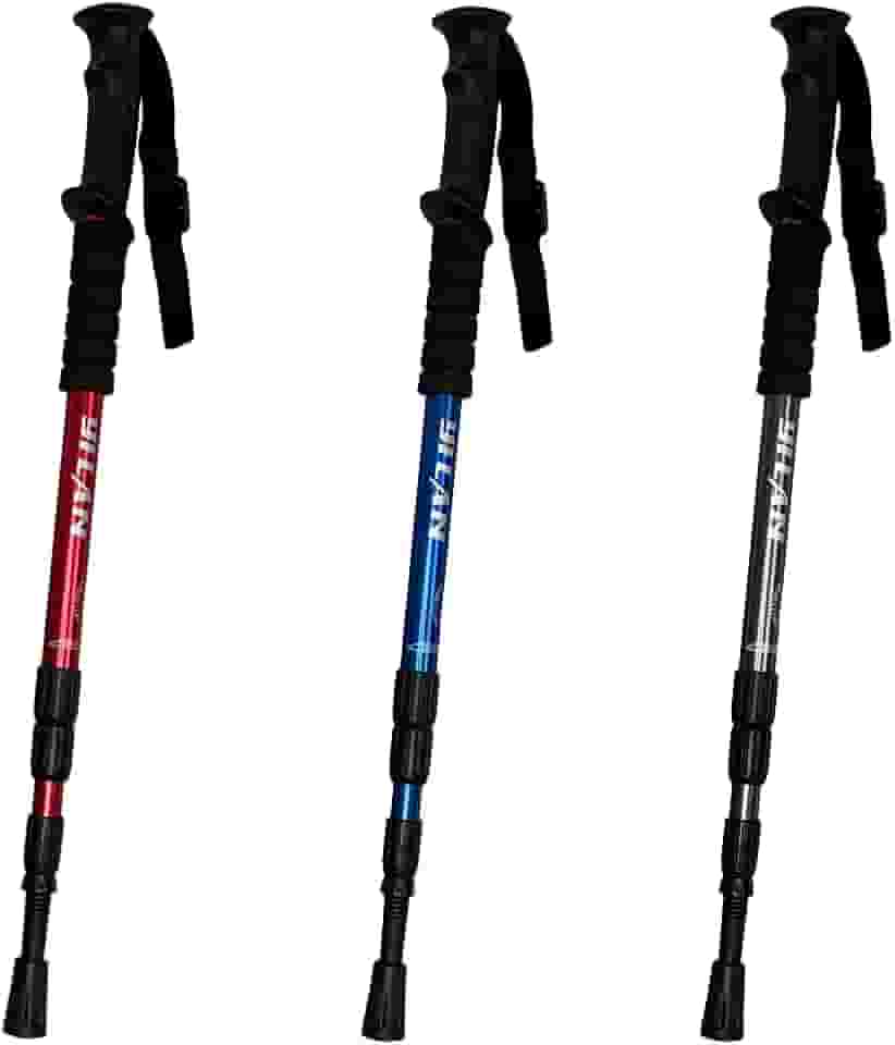 Neoimp, Bastão De Trilha Retrátil Caminhada Escalada Com Amortecedor