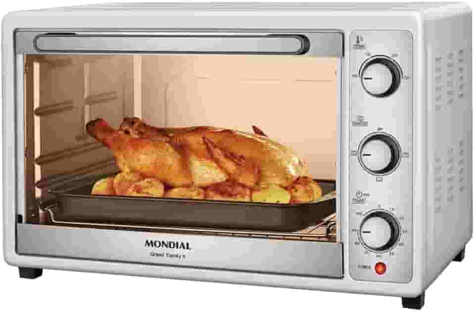 MONDIAL Forno Elétrico 52L Grand Family II, Branco/Inox, 1800W, 220V - FRN-52-W