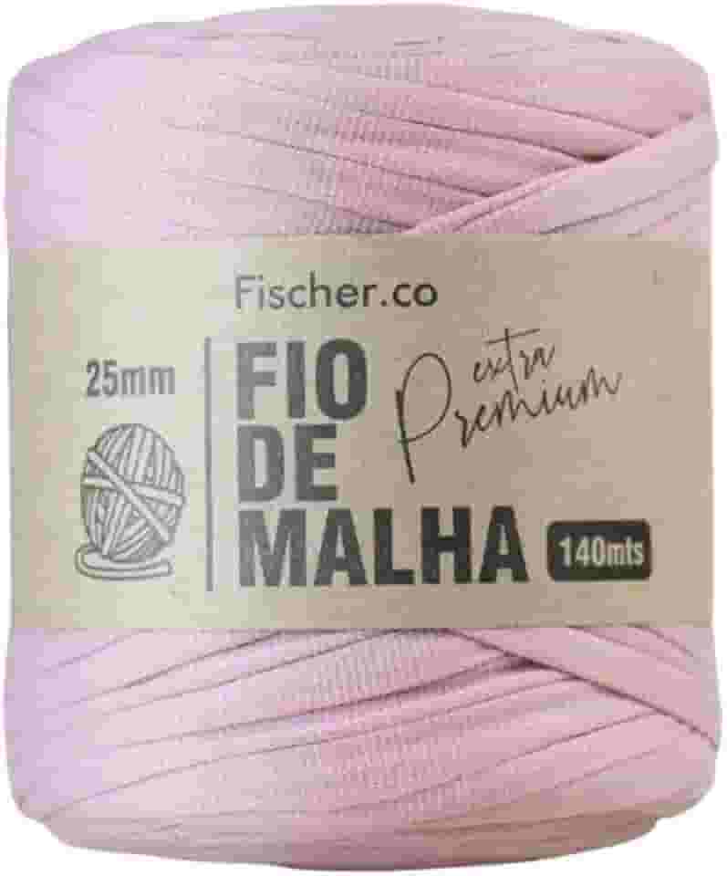 Fio de Malha Extra Premium Fischer 25mm x Rolo com 140m (07 ROSE ANTIGO)