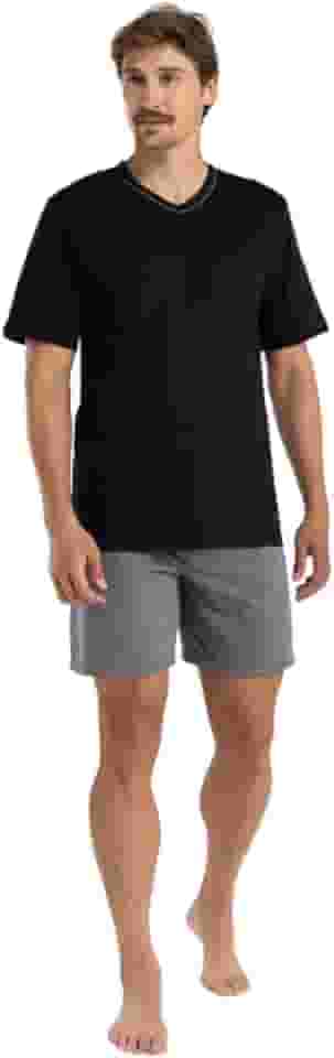 Pijama Curto Masculino Mash 100% Algodão Respirável Gola V