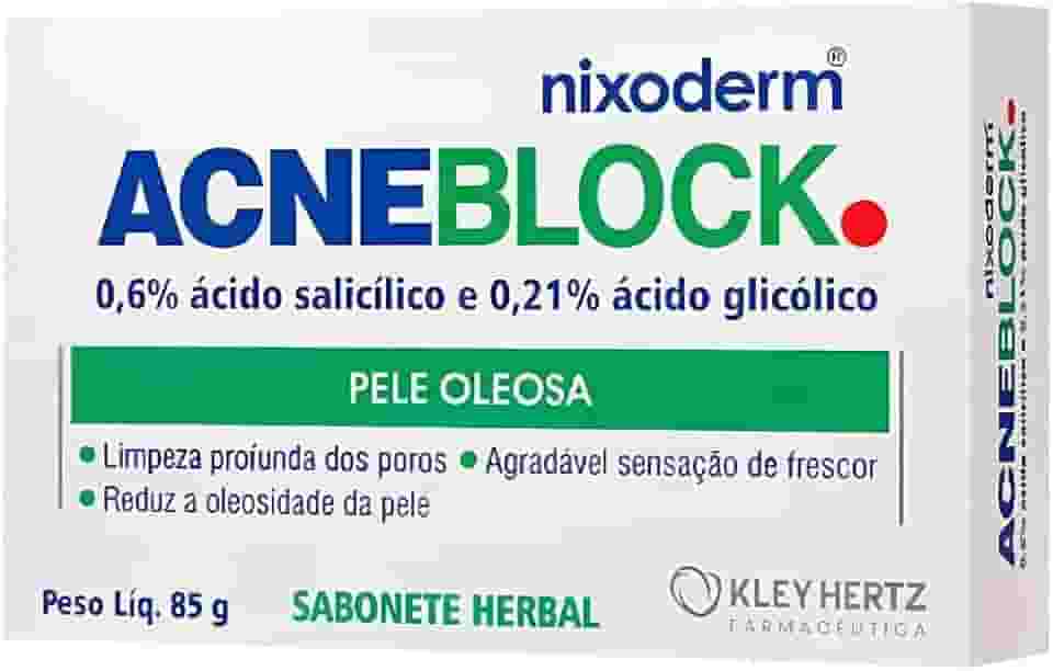 Sabonete AcneBlock Herbal Pele Oleosa com cravos e espinhas