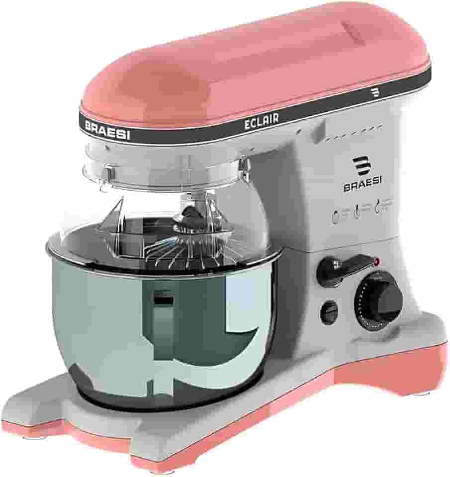 Batedeira Planetária Industrial Pedestal Bivolt Profissional Cor:Rosa