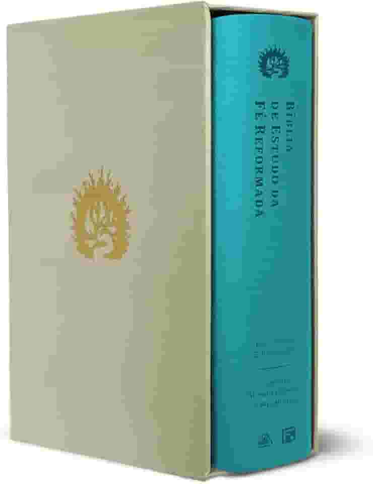 A Bíblia de Estudo da Fé Reformada: Capa Luxo Turquesa e Estojo