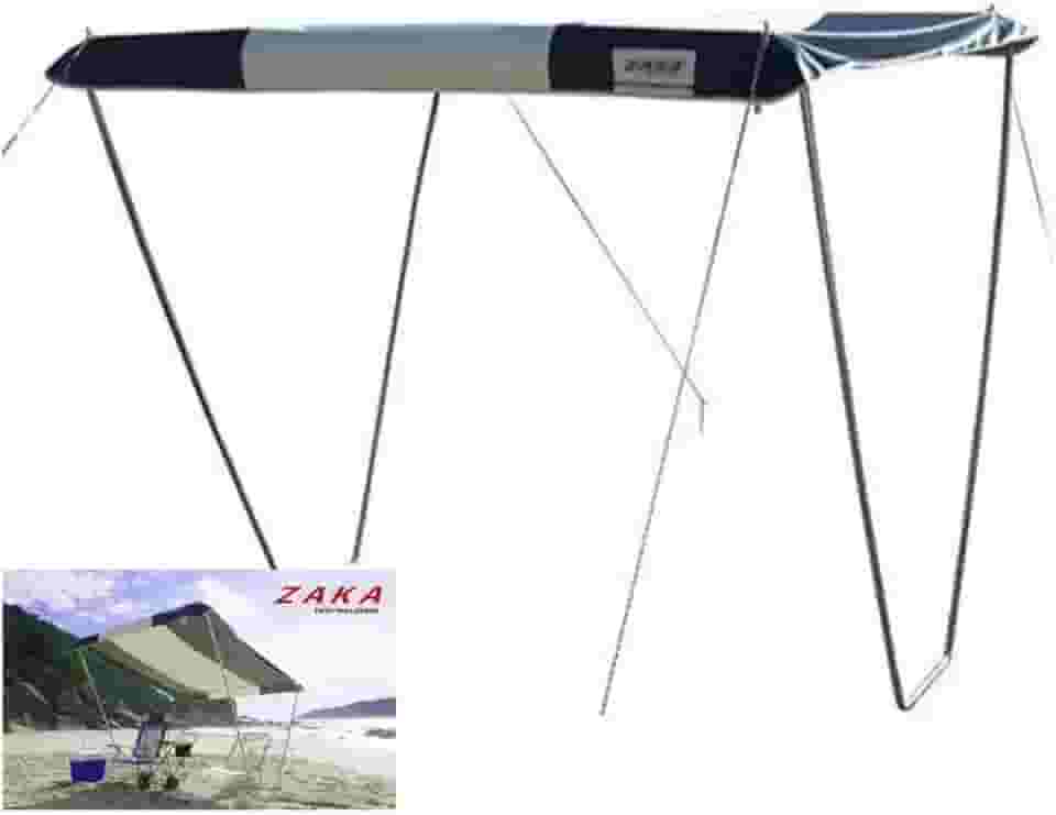 Zaka - Gazebo Tenda Alumínio Para Camping Acampamento Praia Riviera 2,3 x 2,3m