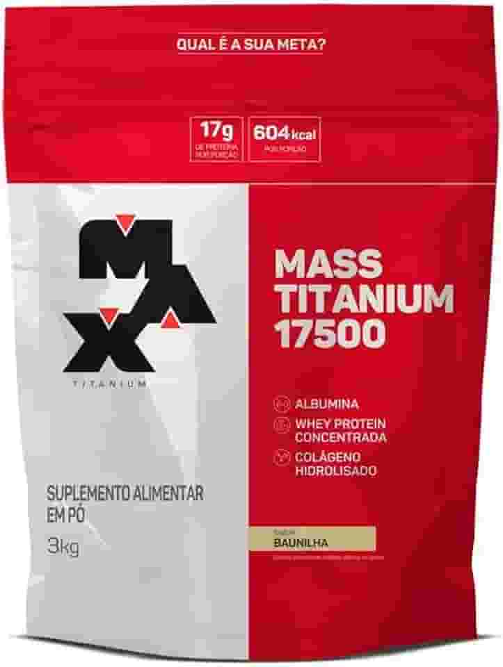 Max Titanium Mass Titanium 17500 (3Kg) - Sabor Baunilha