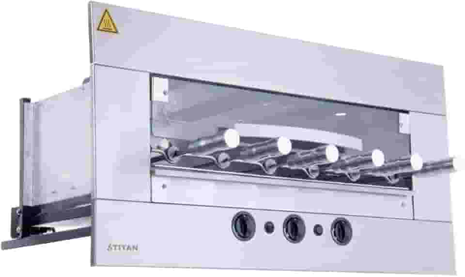 Churrasqueira a Gás de Embutir para 6 Espetos Age GN 220V Titan